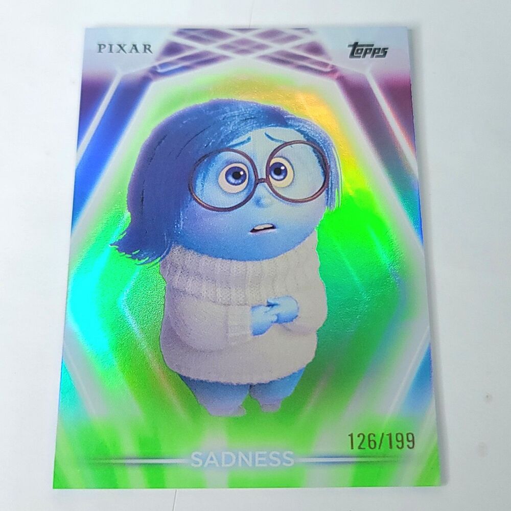 Sadness Topps 2026 Disney Neon Holo Parallel Refractor Limited 126/199
